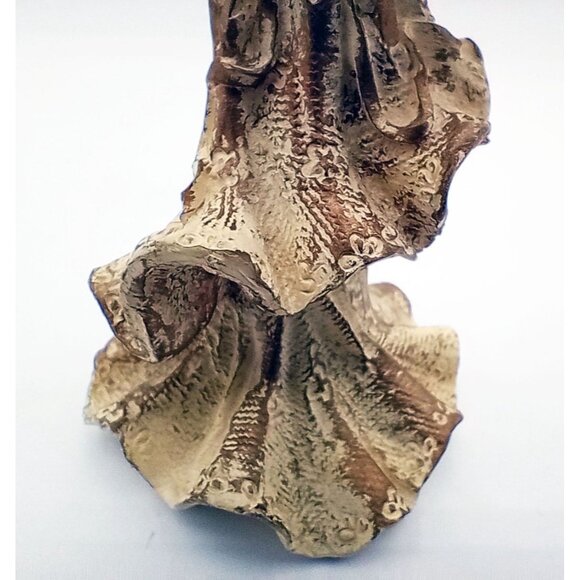 Angel Musician Woman Playing Harp Vintage Resin Christmas Decor 5.75" Holiday - Picture 7 of 14